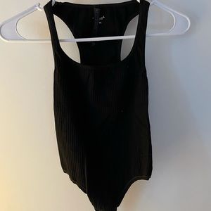 Black Ribbed Urban Outfitters Bodysuit